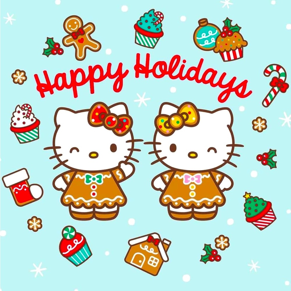 🎀🤎Hello Kitty Pink Gingerbread Blanket - Picture 4 of 4